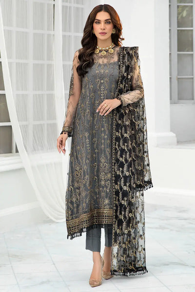 Zarif | DE LUXURY Formals | GRAPHITE -  Zarif Formal - Original Designer Dress - House of Maryam