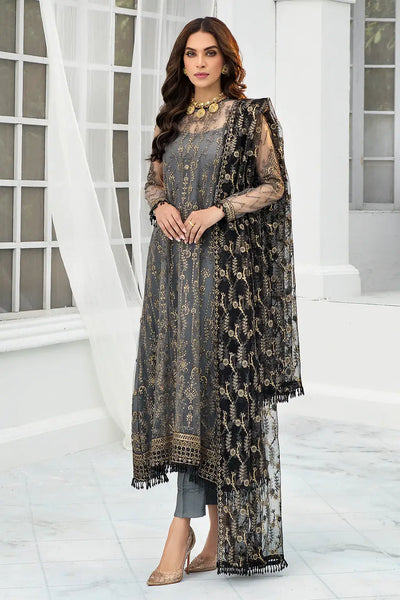 Zarif | DE LUXURY Formals | GRAPHITE -  Zarif Formal - Original Designer Dress - House of Maryam
