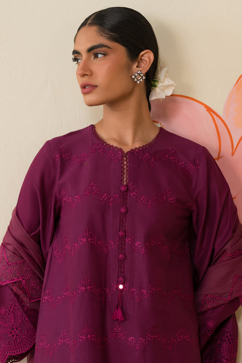 Cross Stitch | Chikankari Lawn Collection | P-07 -  Cross Stitch Luxury - Original Designer Dress - House of Maryam