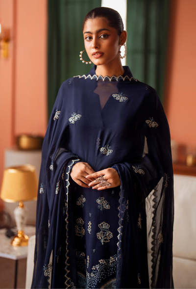 Humdum | Lala Rukh Lawn | Lalarukh - D08 -  Humdum Ladies Clothes - Original Designer Dress - House of Maryam