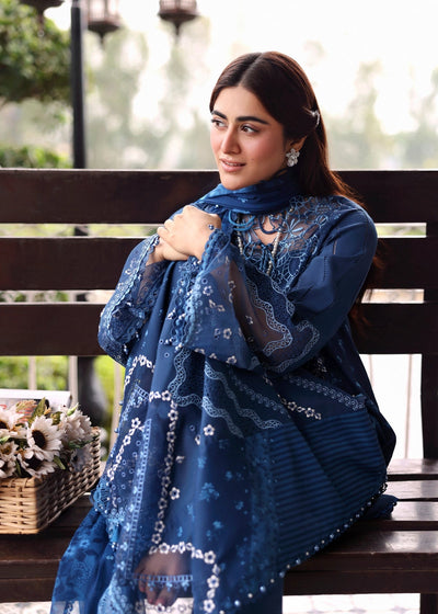 Sardinia | Embroidered Lawn Edit 26 | Terrace Blue