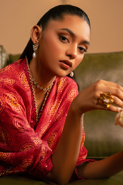 Cross Stitch | Luxury Pret | Pinkspire Glow Embroidered Silk Shirt