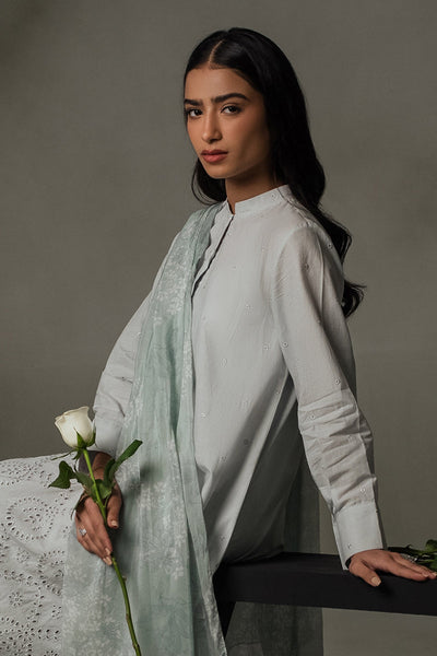 Cross Stitch | Exclusive Pret | Blue Haze-2PC (Shirt & Dupatta)