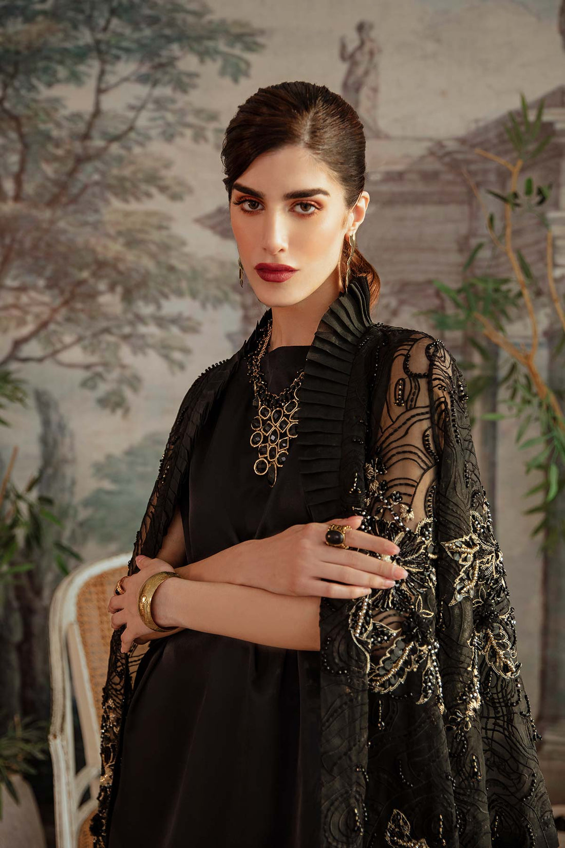 Mina Kashif | Ala Mode Luxury Formals 23 | Luna by Designer Mina Kashif - House of Maryam - Pakistani Designer Ethnic Wear in {{ shop.shopifyCountryName }}