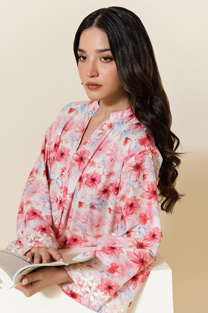 Cross Stitch | Basic Pret | Floral Heaven Printed Shirt-5