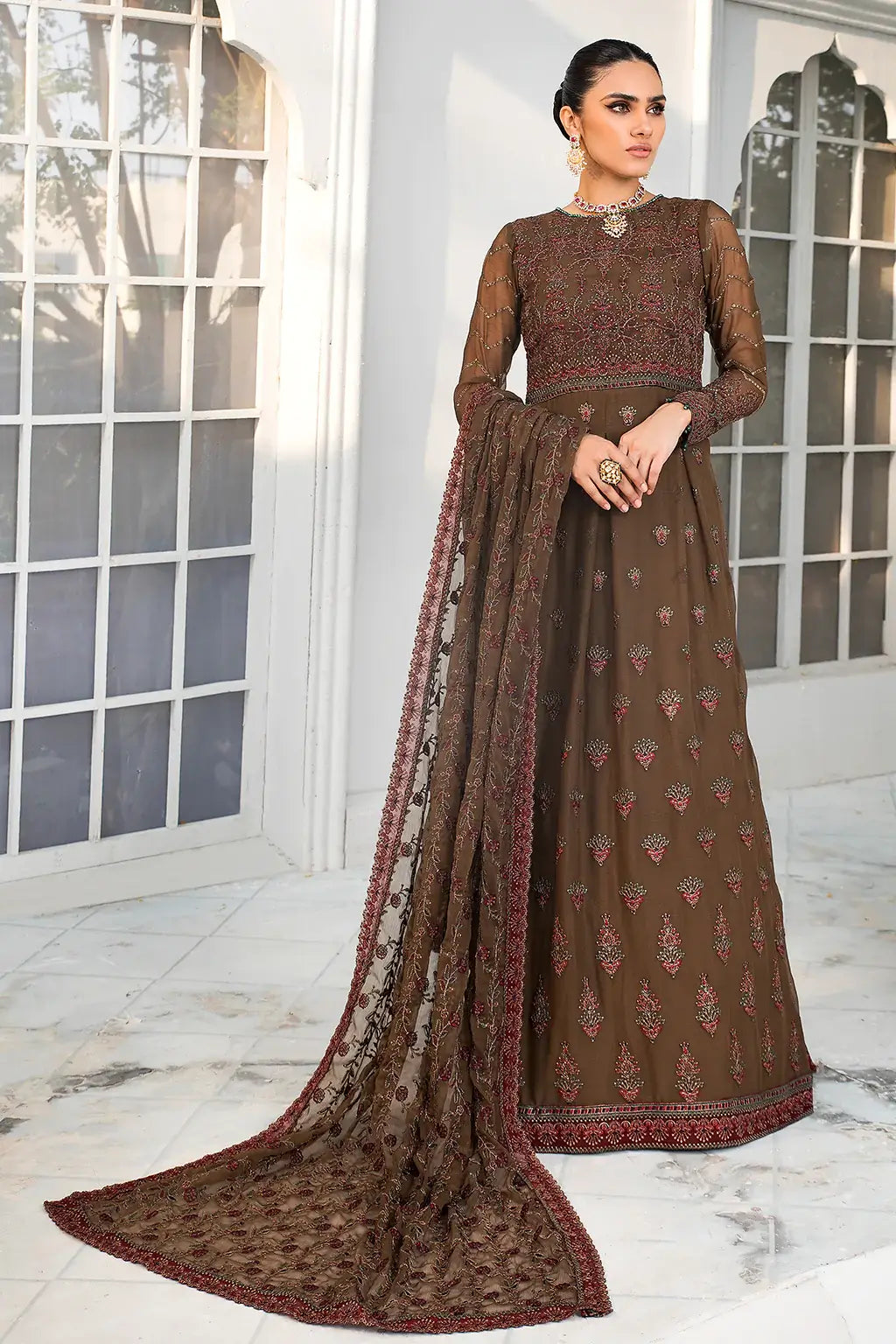 Zarif | DE LUXURY Formals | HAZEL WOOD by Designer Zarif - House of Maryam - Pakistani Designer Ethnic Wear in {{ shop.shopifyCountryName }}