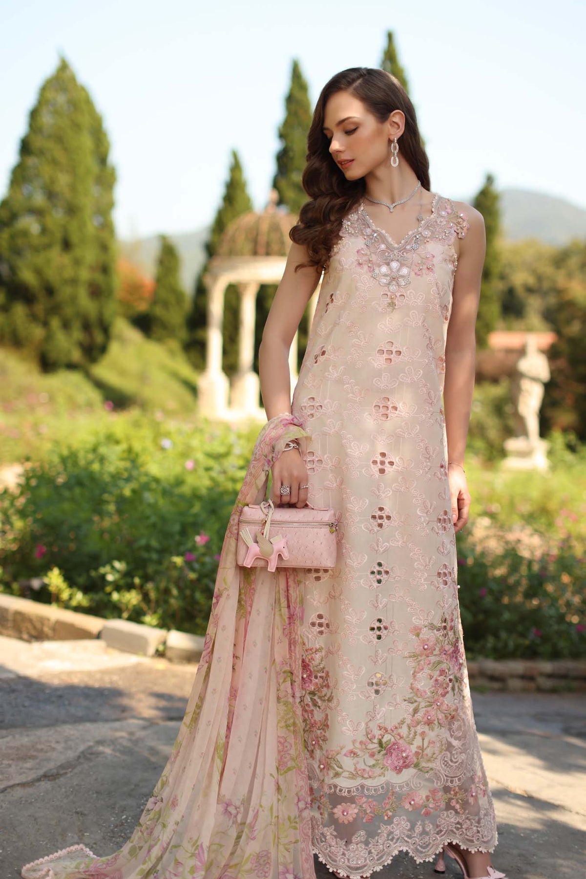 Saadia Asad | Luxury Eid Schiffli Laserkari 26 | D7 - A - Florine, image 3