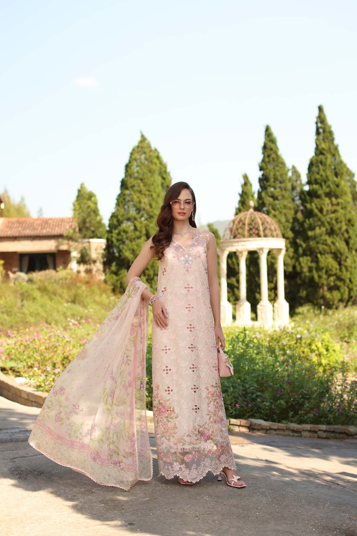 Saadia Asad | Luxury Eid Schiffli Laserkari 26 | D7 - A - Florine, image 4