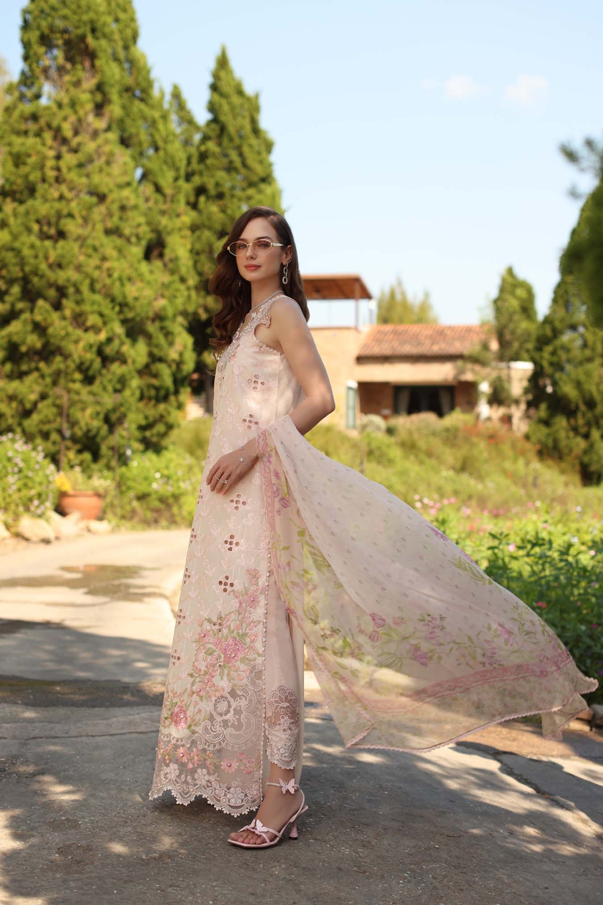 Saadia Asad | Luxury Eid Schiffli Laserkari 26 | D7 - A - Florine, image 2
