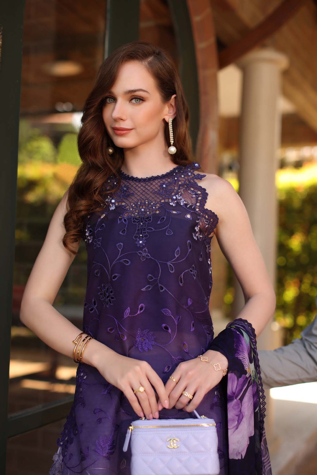 Saadia Asad | Luxury Eid Schiffli Laserkari 26 | D4 - A - Seraphine, image 2