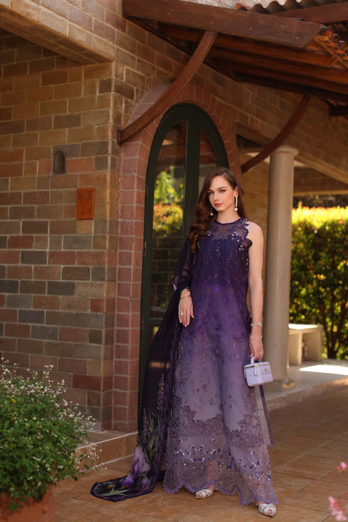 Saadia Asad | Luxury Eid Schiffli Laserkari 26 | D4 - A - Seraphine, image 4