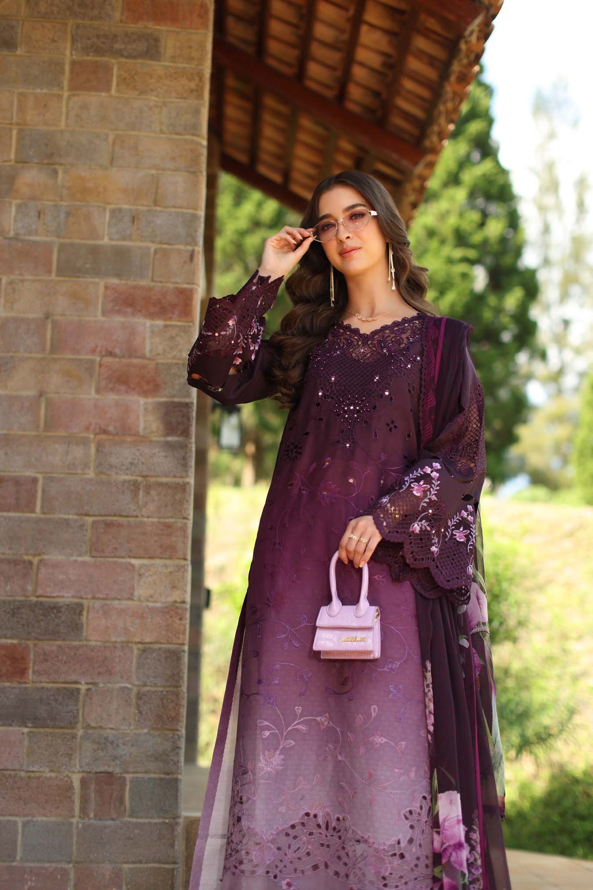Saadia Asad | Luxury Eid Schiffli Laserkari 26 | D4 - B - Seraphine, image 2