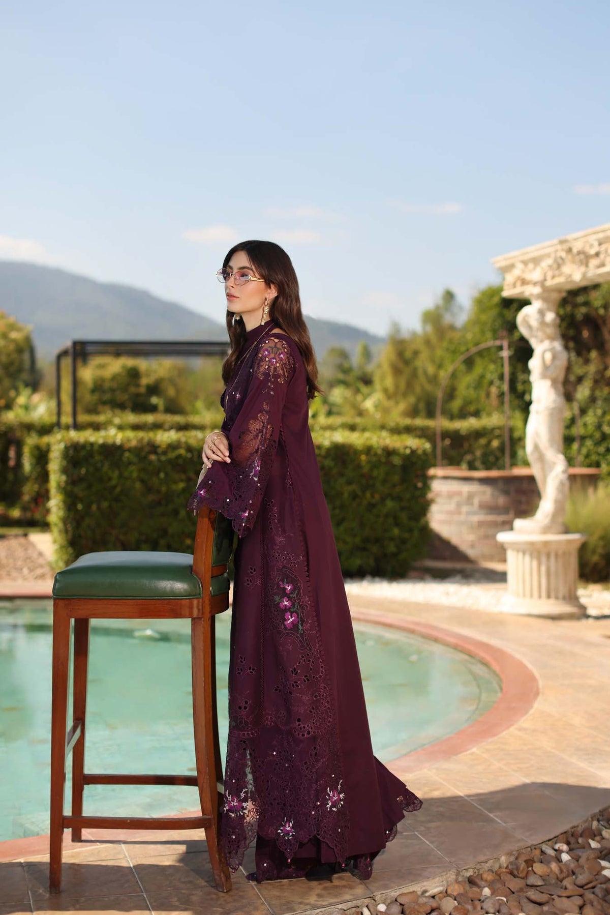 Saadia Asad | Luxury Eid Schiffli Laserkari 26 | D8 - B - Selene, image 2