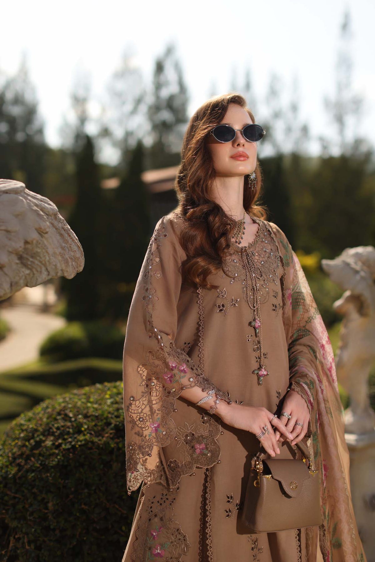 Saadia Asad | Luxury Eid Schiffli Laserkari 26 | D8 - A - Selene, image 2