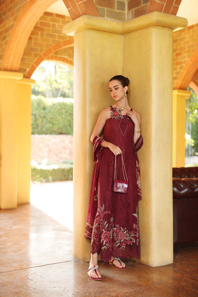 Saadia Asad | Luxury Eid Schiffli Laserkari 26 | D10 - A - Roselle