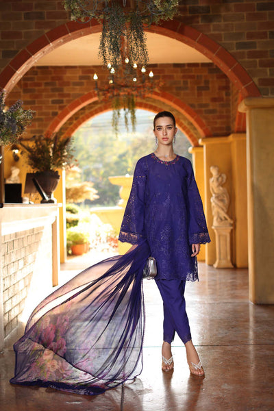 Saadia Asad | Luxury Eid Schiffli Laserkari 26 | D2 - A - Aloura