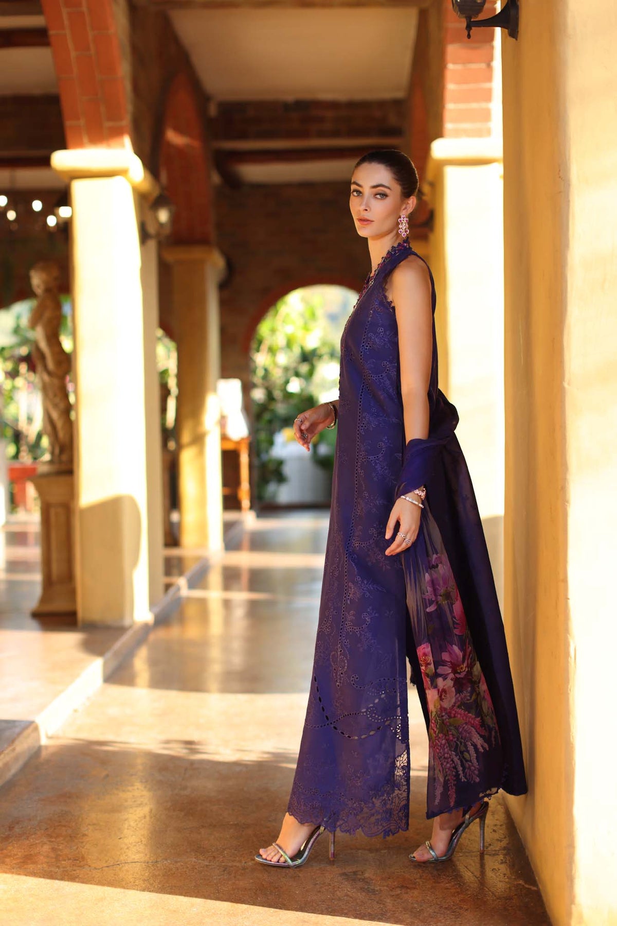 Saadia Asad | Luxury Eid Schiffli Laserkari 26 | D2 - A - Aloura, image 2