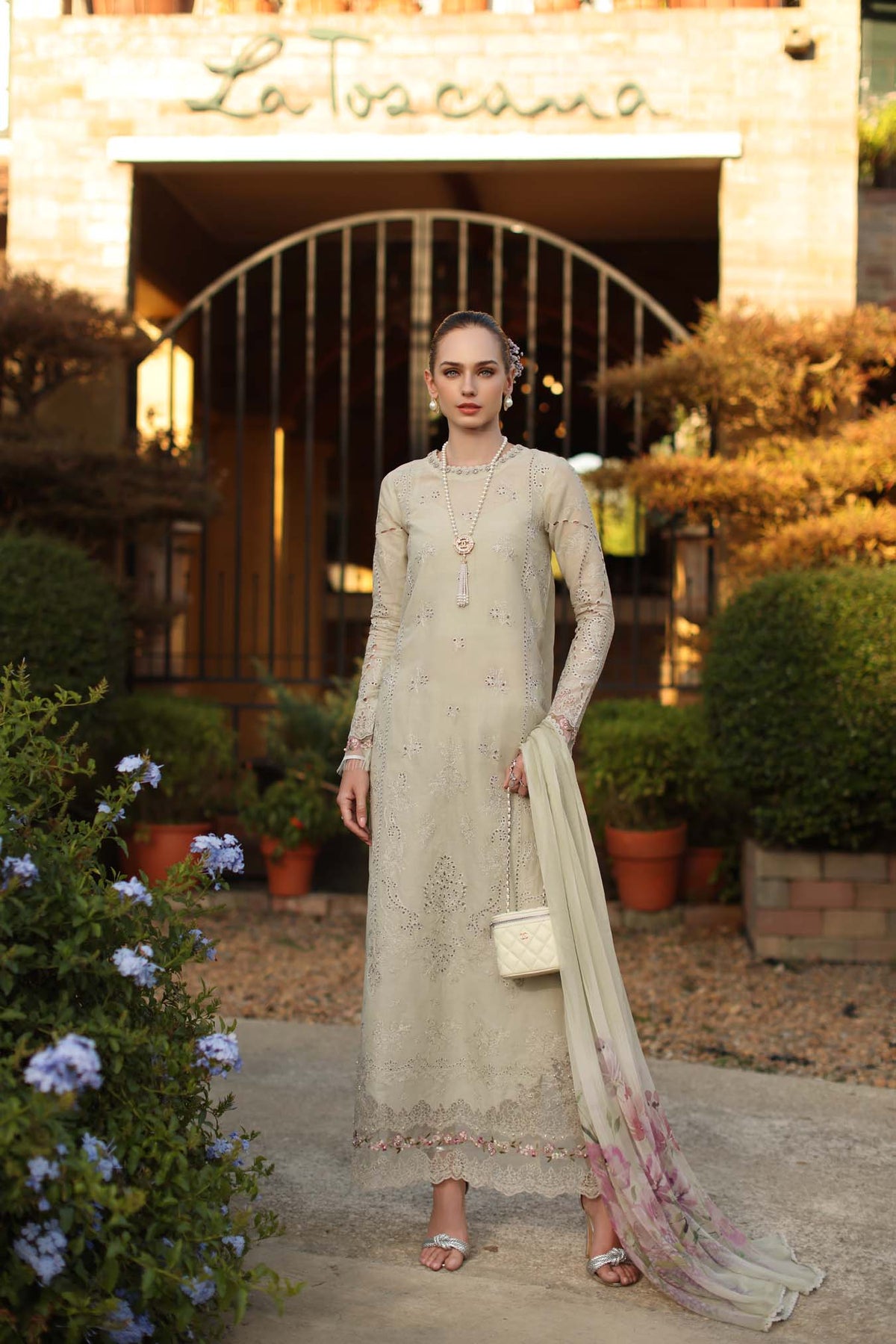 Saadia Asad | Luxury Eid Schiffli Laserkari 26 | D2 - B - Aloura, image 2