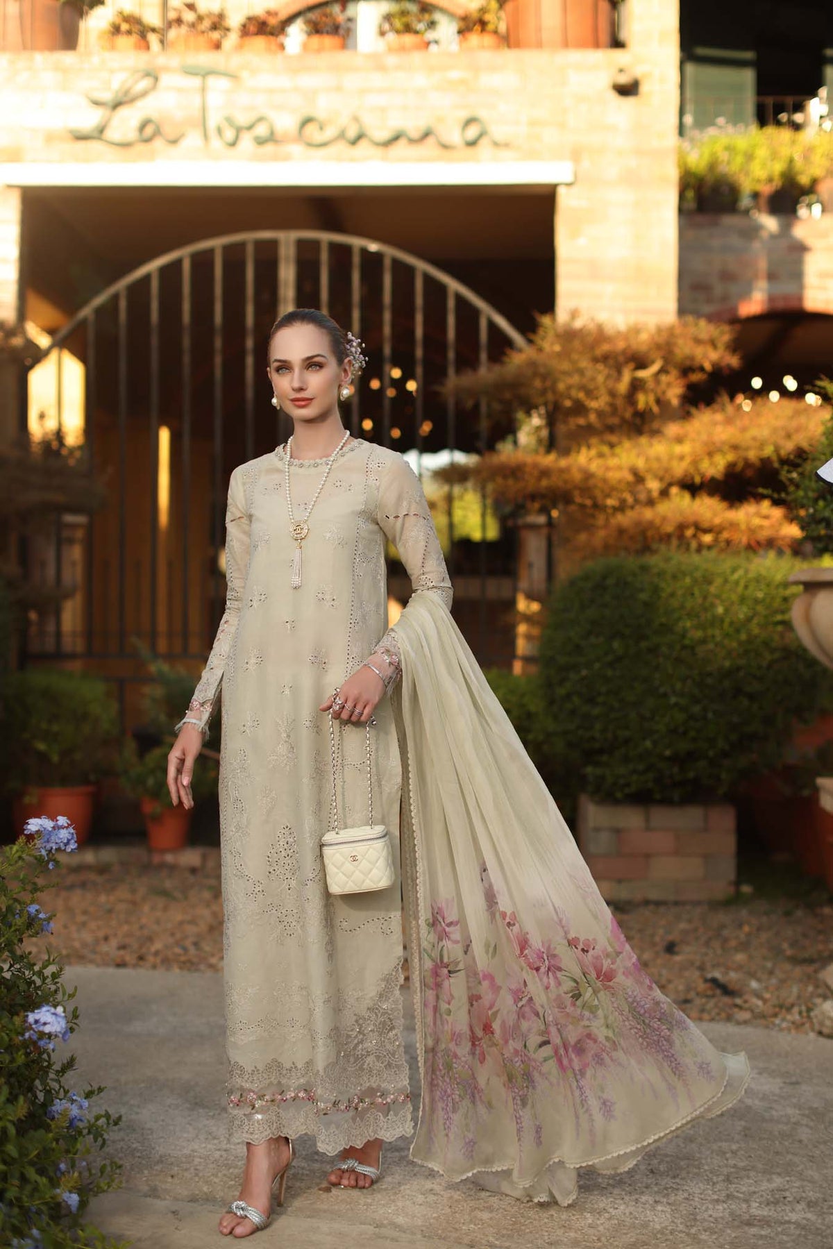 Saadia Asad | Luxury Eid Schiffli Laserkari 26 | D2 - B - Aloura, image 4