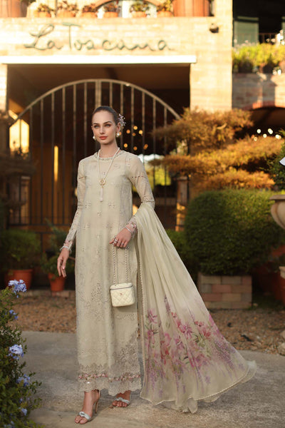 Saadia Asad | Luxury Eid Schiffli Laserkari 26 | D2 - B - Aloura