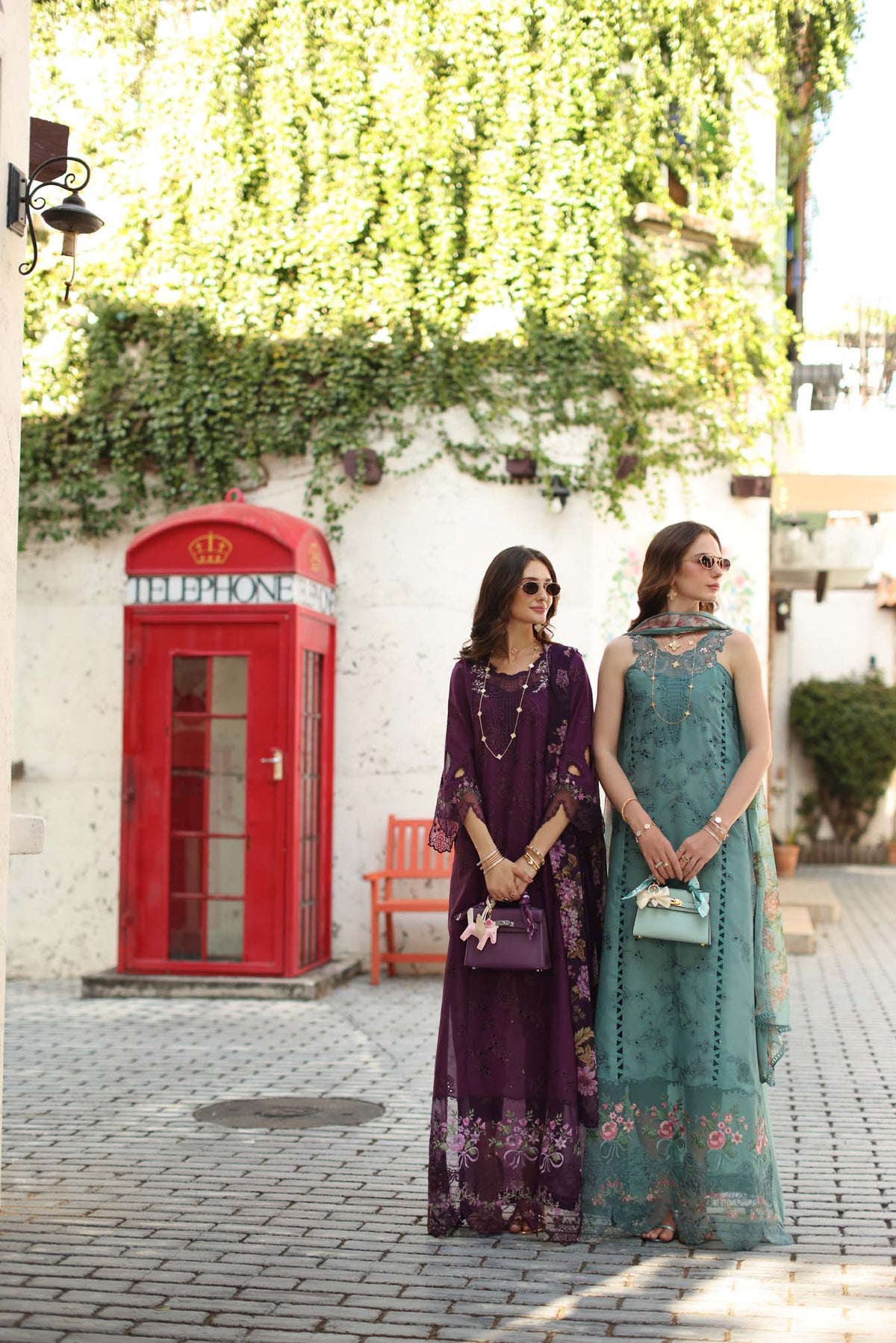 Noor by Saadia Asad | Luxe Chikankari 26 | D5 - A - Itten Plum-5