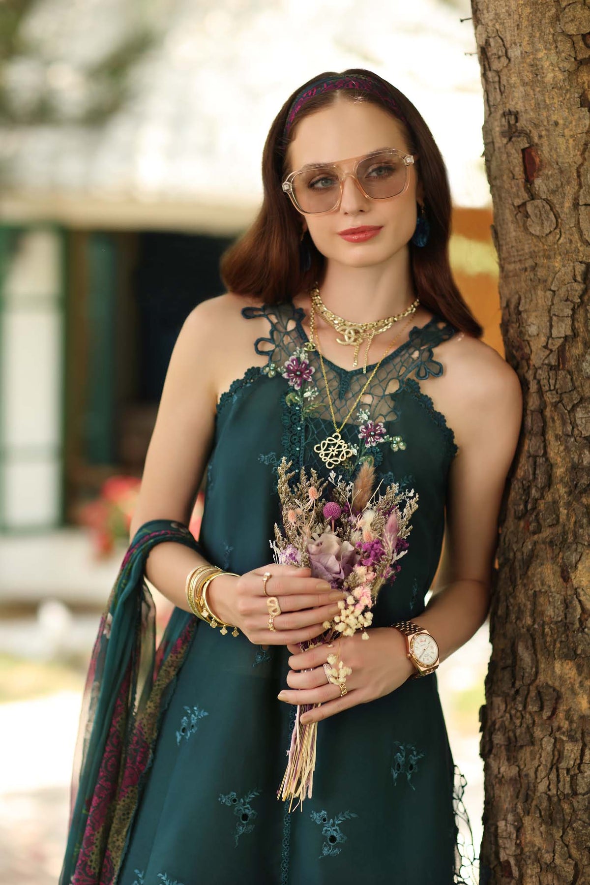 Noor by Saadia Asad | Noor Eid Printskhas 26 | D6 €“ Coblat Teal-5