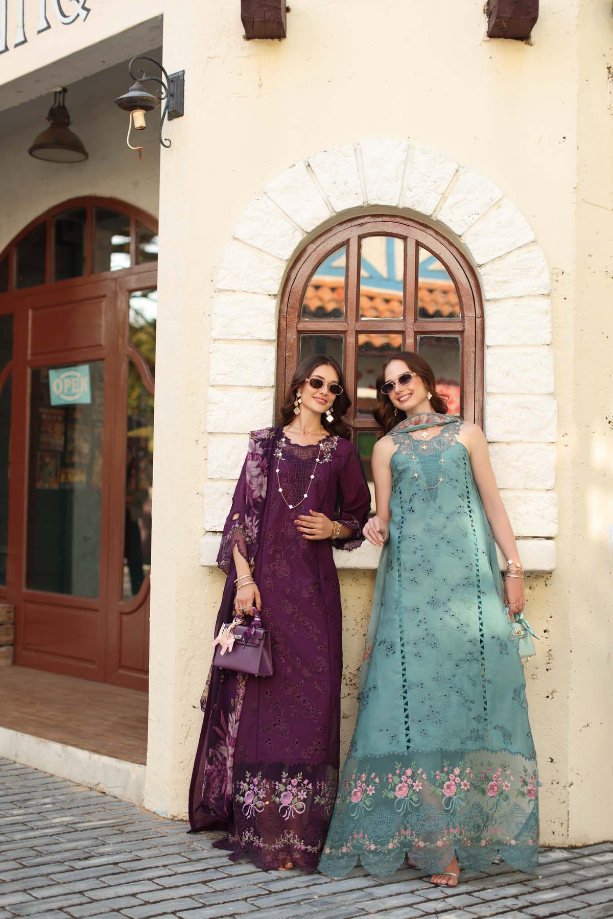 Noor by Saadia Asad | Luxe Chikankari 26 | D5 - A - Itten Plum-4