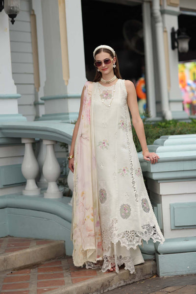 Noor by Saadia Asad | Eid Luxe Chikankari 26 | D2 - Pearl Ivory