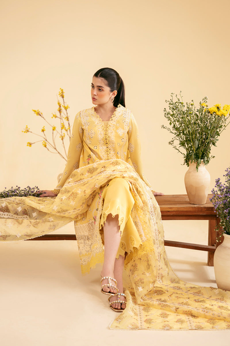 Qalamkar | Qlinekari Luxury Lawn | SQ-12 ZHAIN