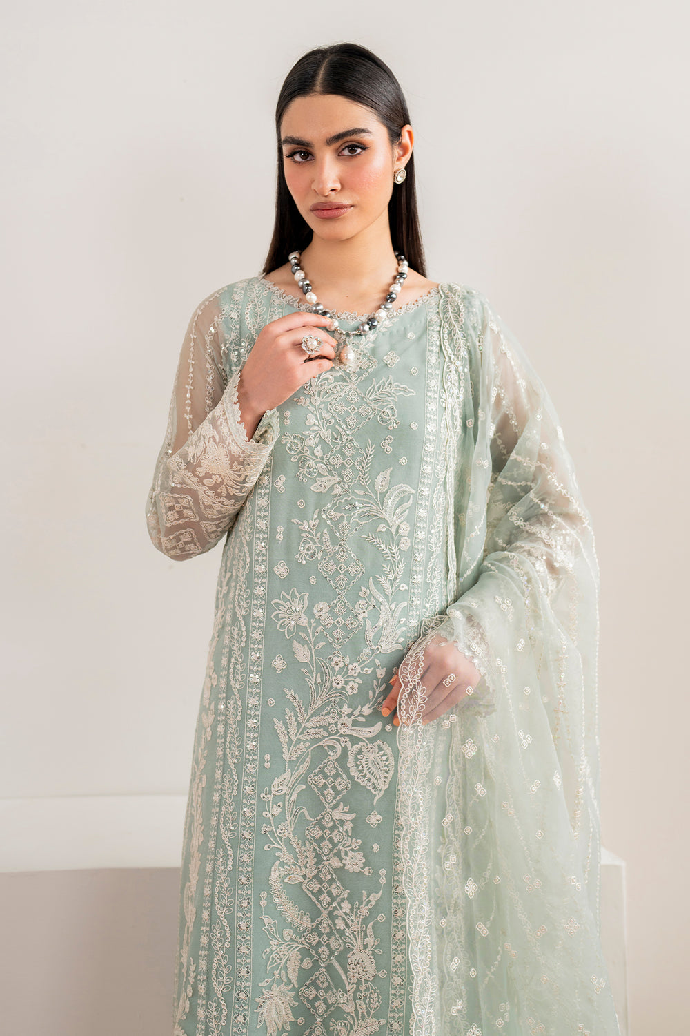 Baroque | Formals Collection | EMBROIDERED CHIFFON UF-680, image 3