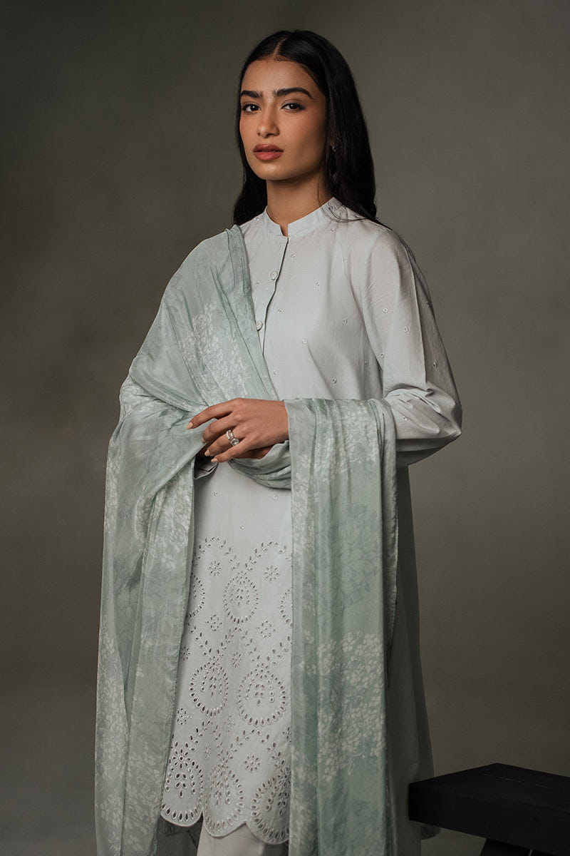 Cross Stitch | Exclusive Pret | Blue Haze-2PC (Shirt & Dupatta)
