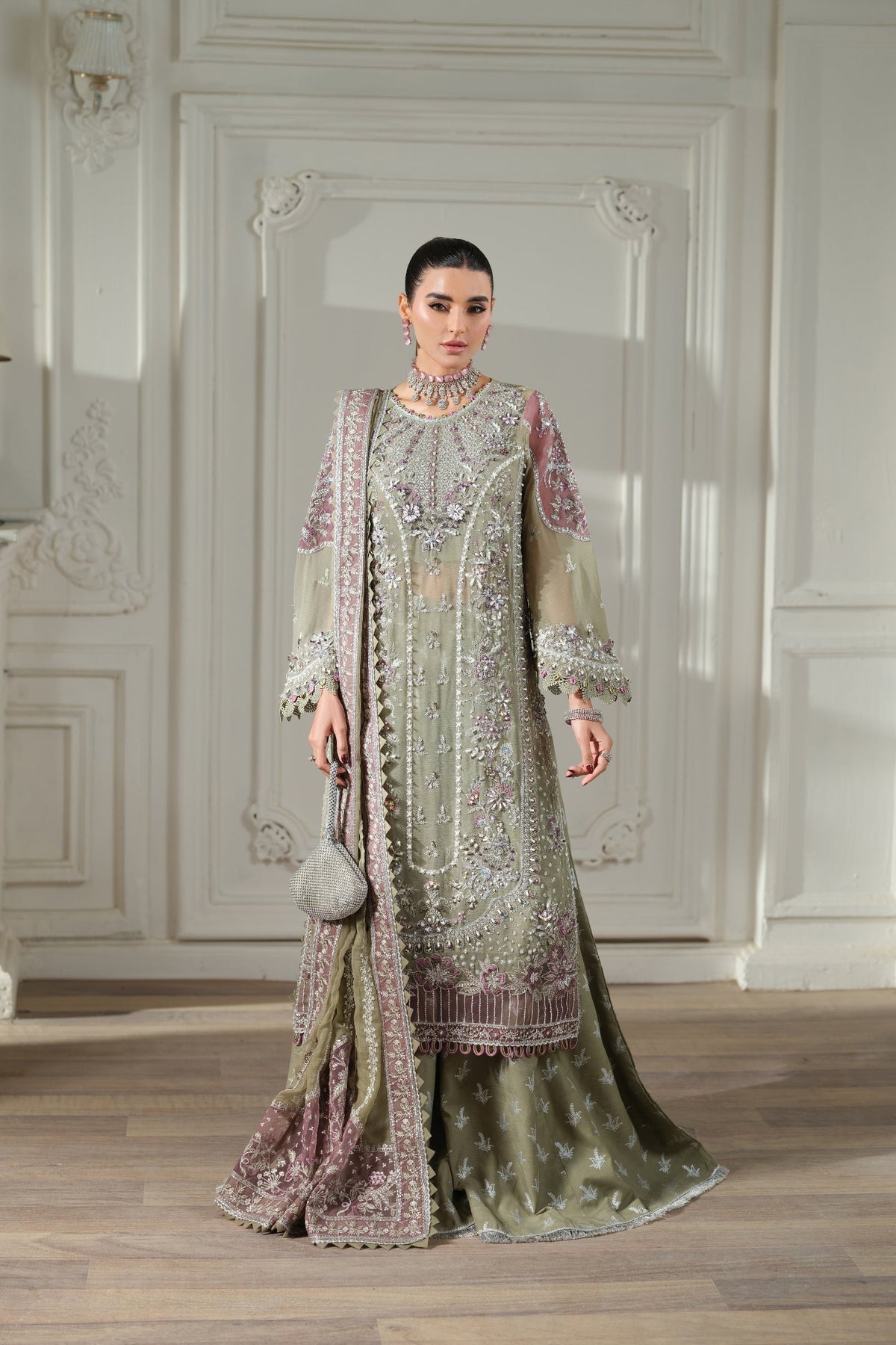 Maryam Hussain | Meer Embroidered Chiffon | Jhoomro Meer-07