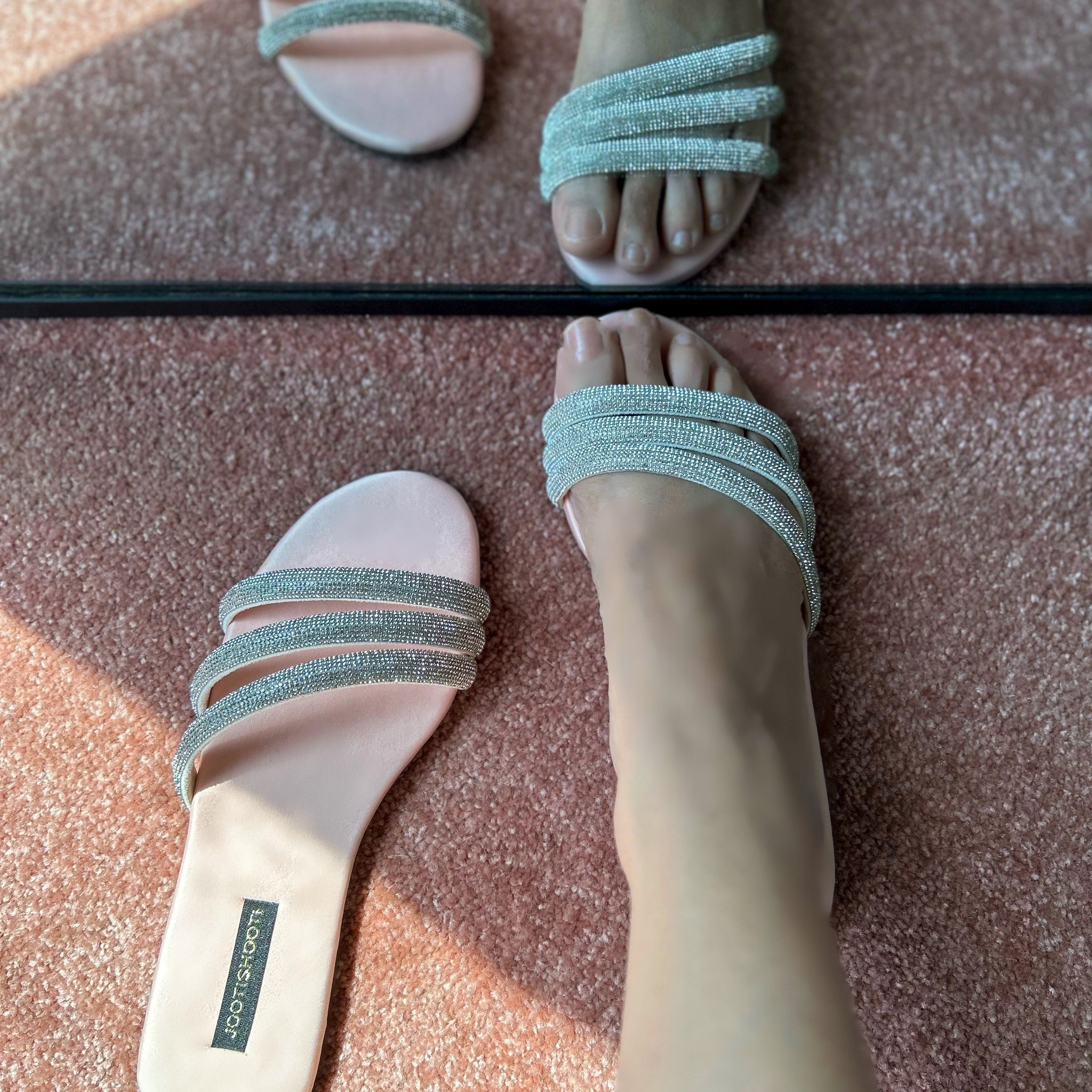 Baby Pink Lovestruck Slides by House of Maryam - House of Maryam