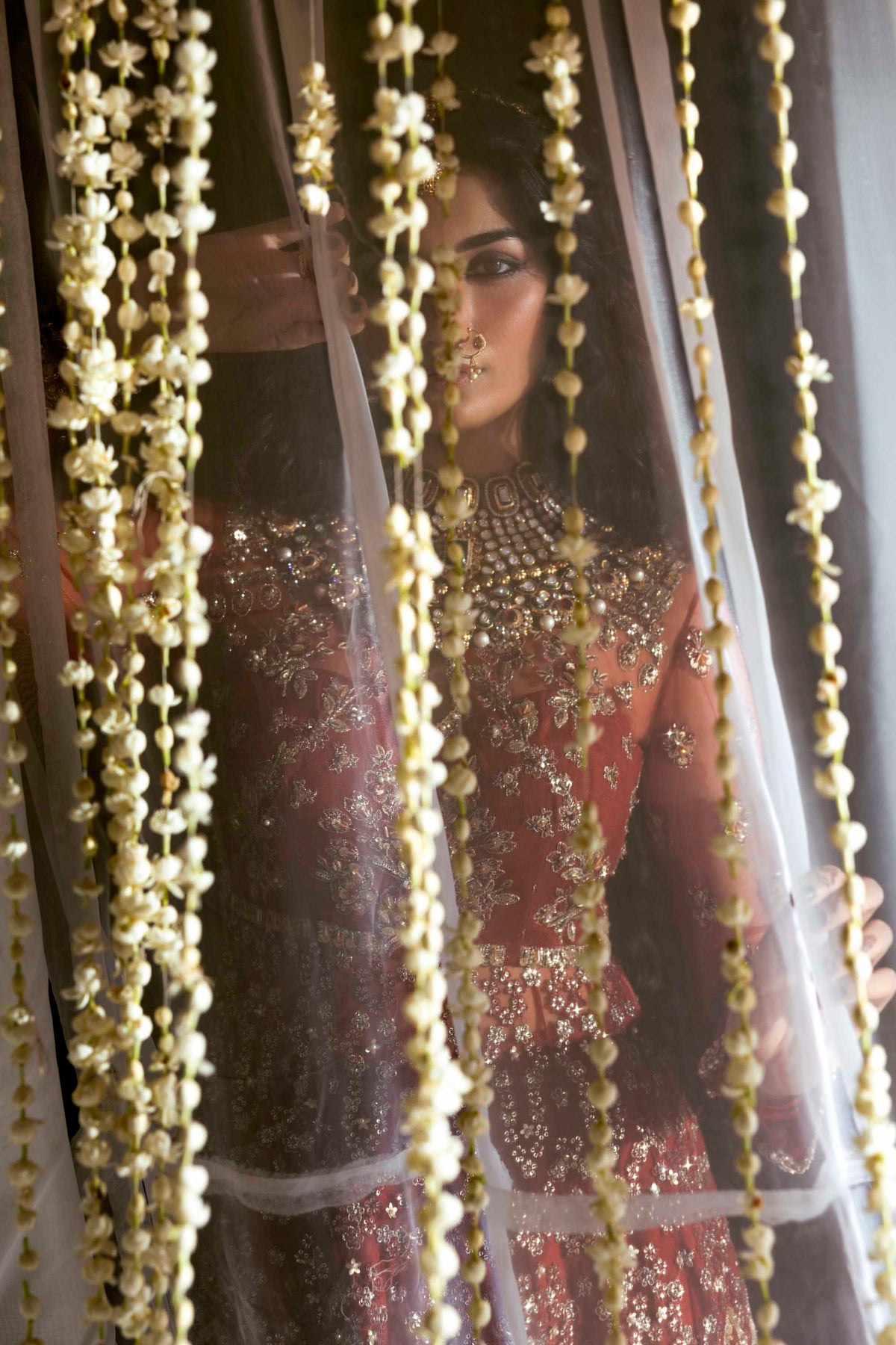 Akbar Aslam Marjaan net formal maxi, photo 4