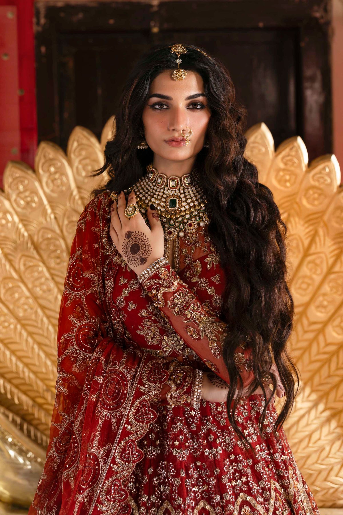 Akbar Aslam Marjaan net formal maxi, photo 6