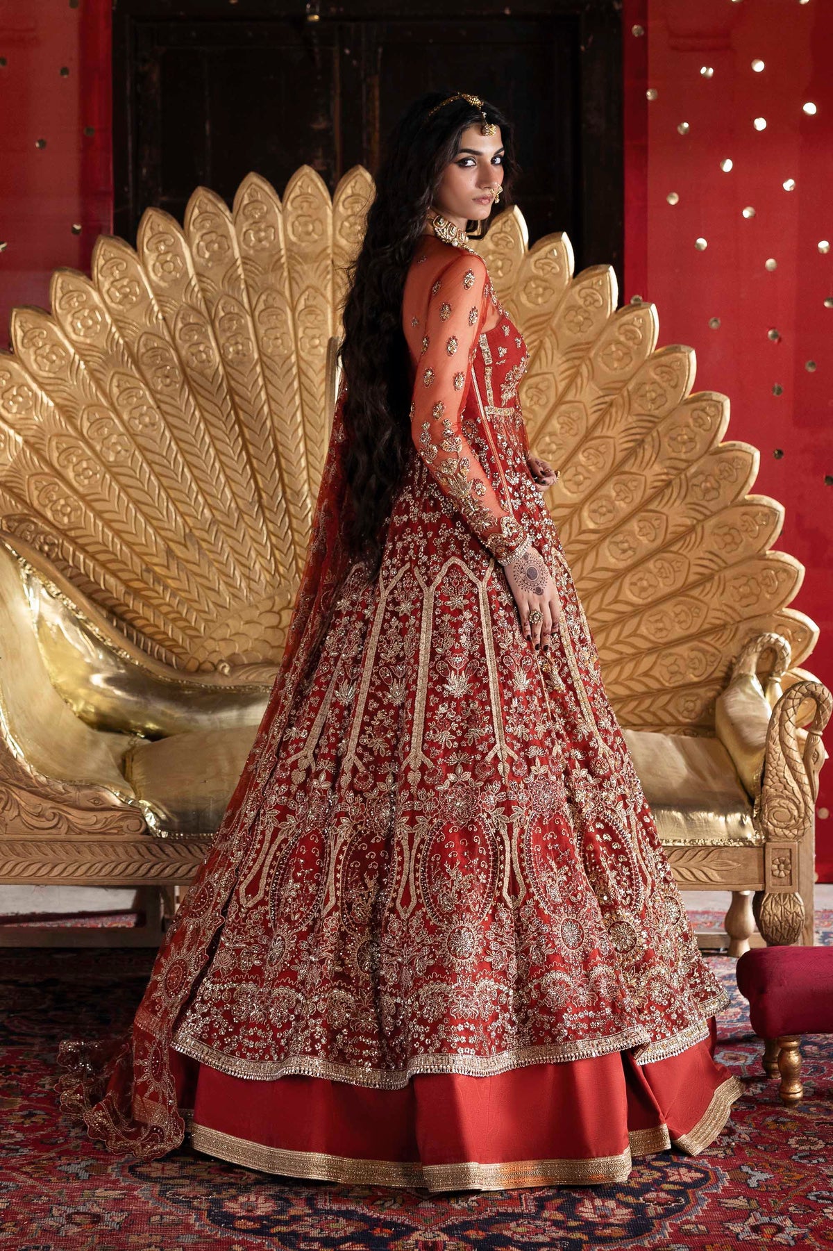 Akbar Aslam Marjaan net formal maxi, photo 7