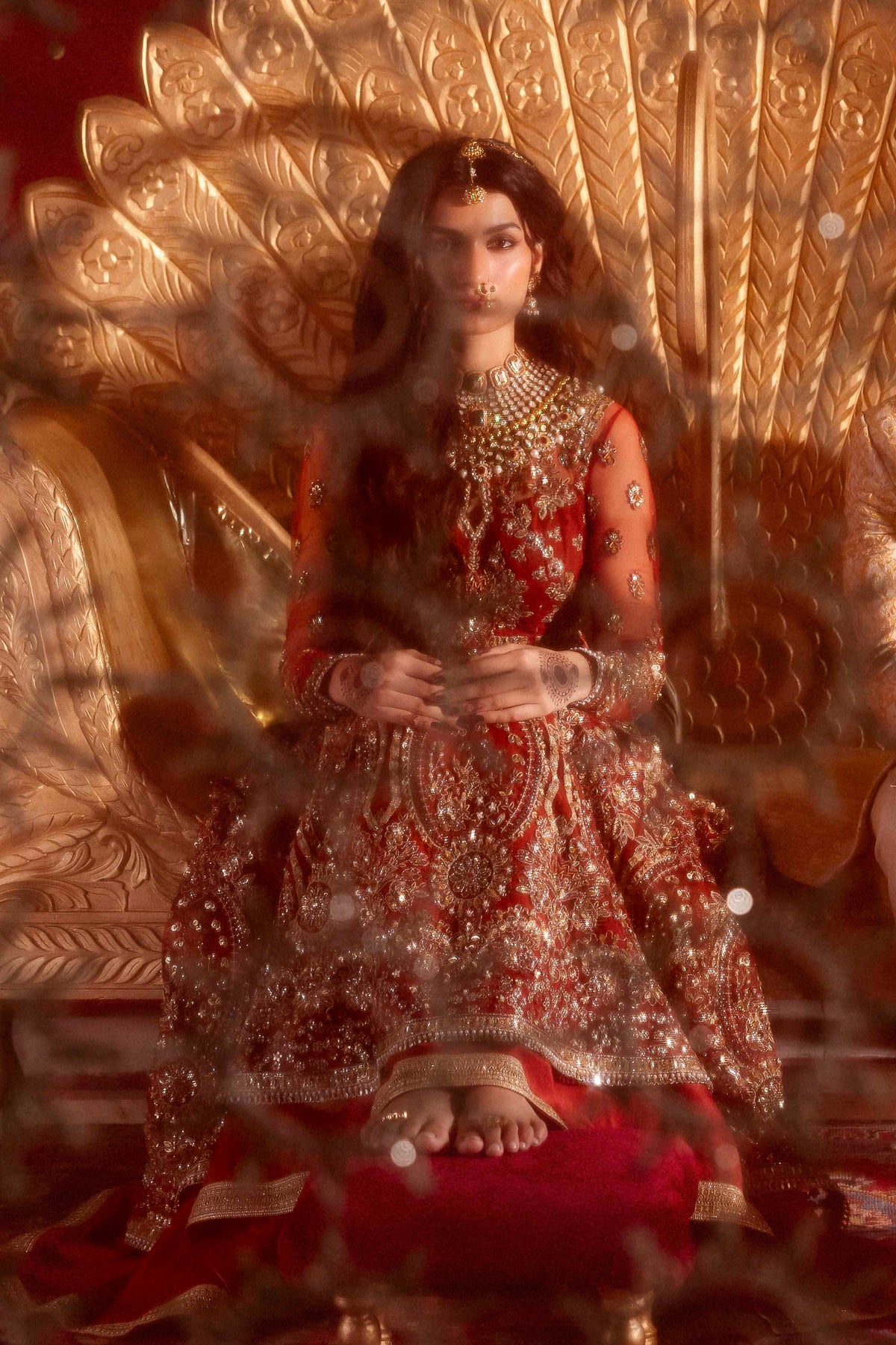 Akbar Aslam Marjaan net formal maxi, photo 8