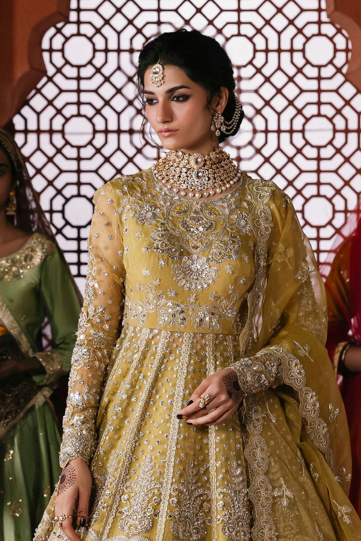 Akbar Aslam Roshanara organza formal maxi and lehenga, photo 2