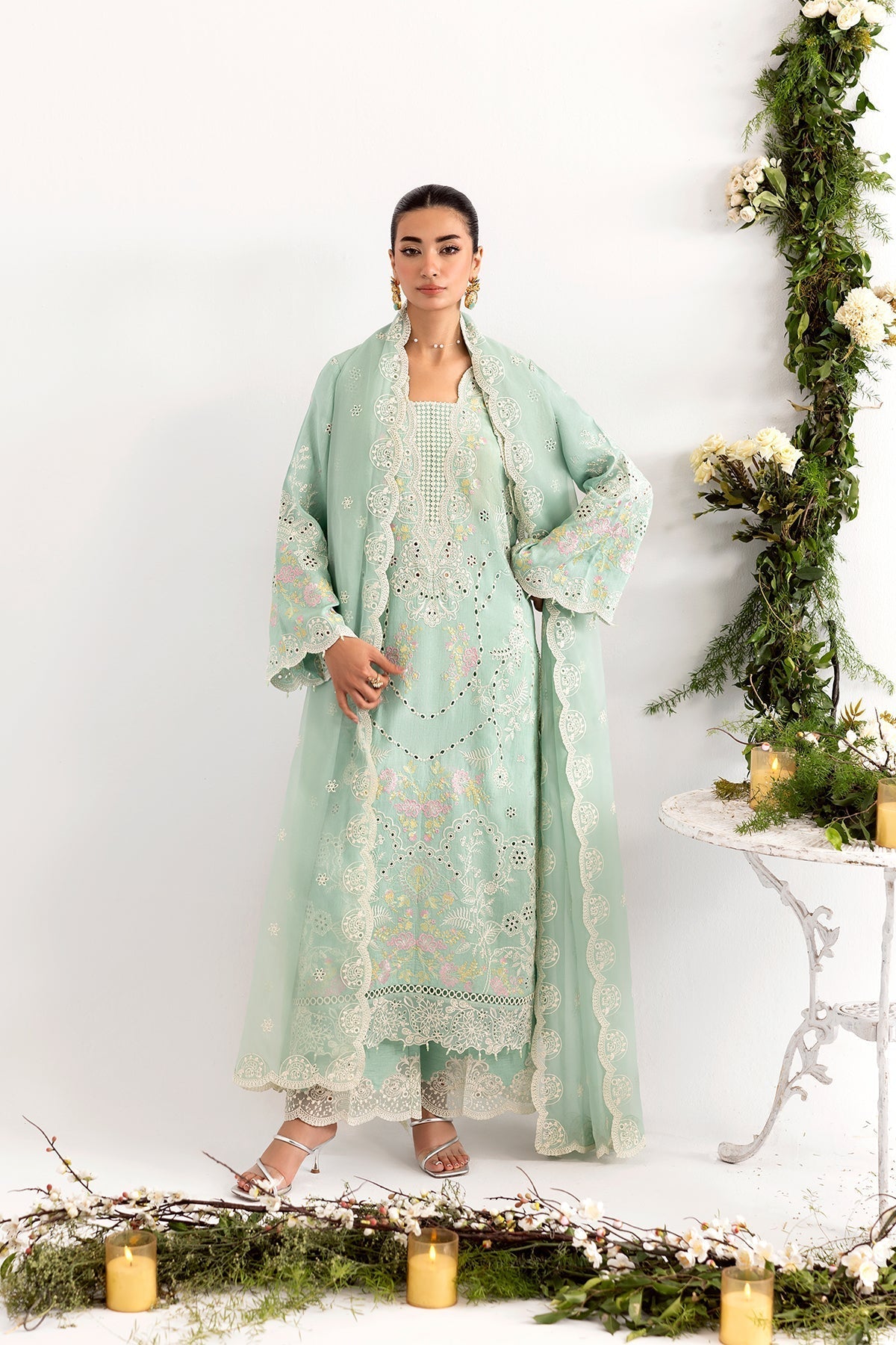 Enzo I Tu Es Aime I Menthe -  Enzo Ladies Clothes - Original Designer Dress - House of Maryam