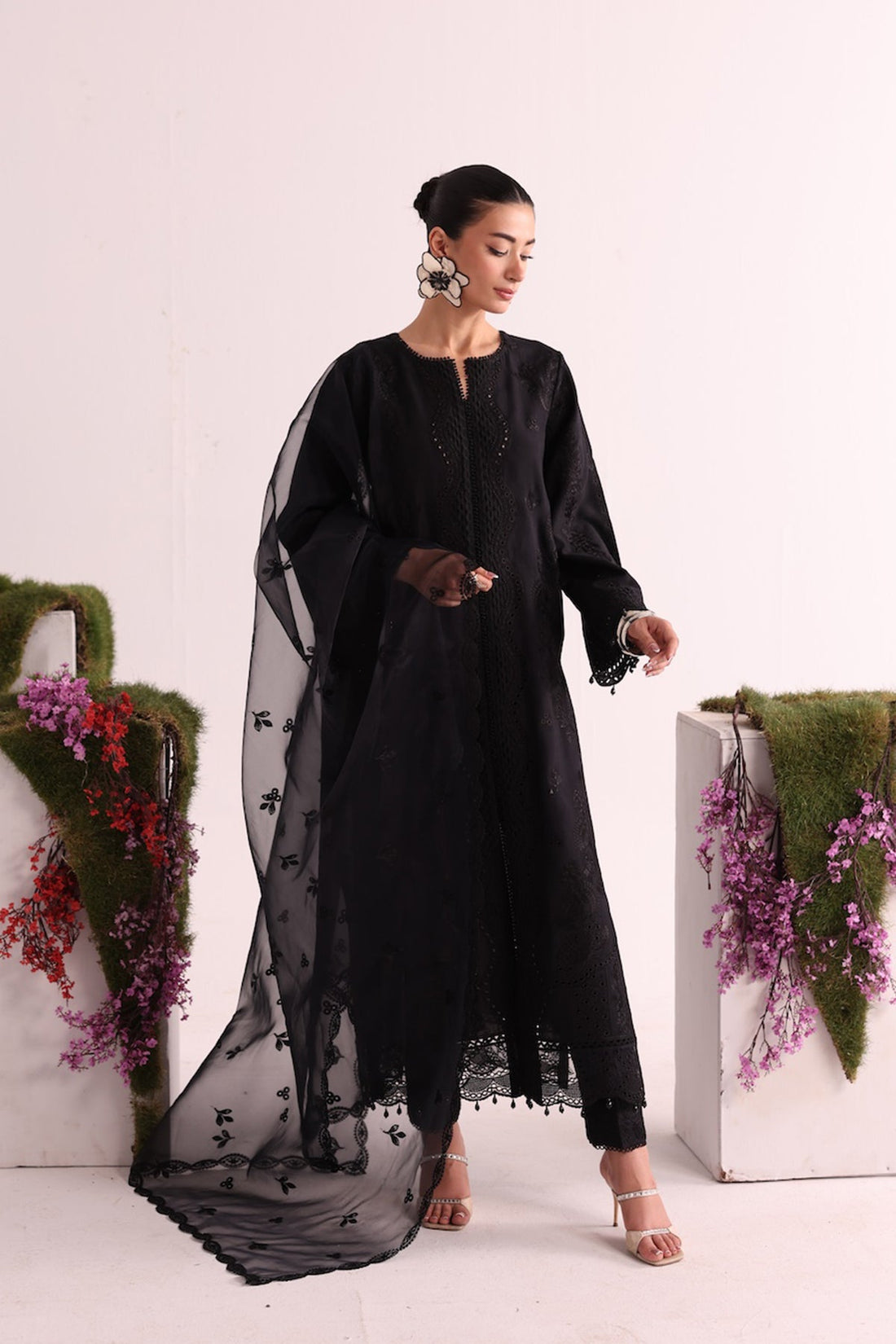 Enzo I Tu Es Aime INoir -  Hoorain Designer Wear  - Original Designer Dress - House of Maryam