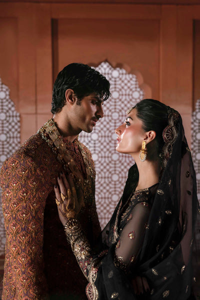 Akbar Aslam Mehtab organza formal suit, photo 5