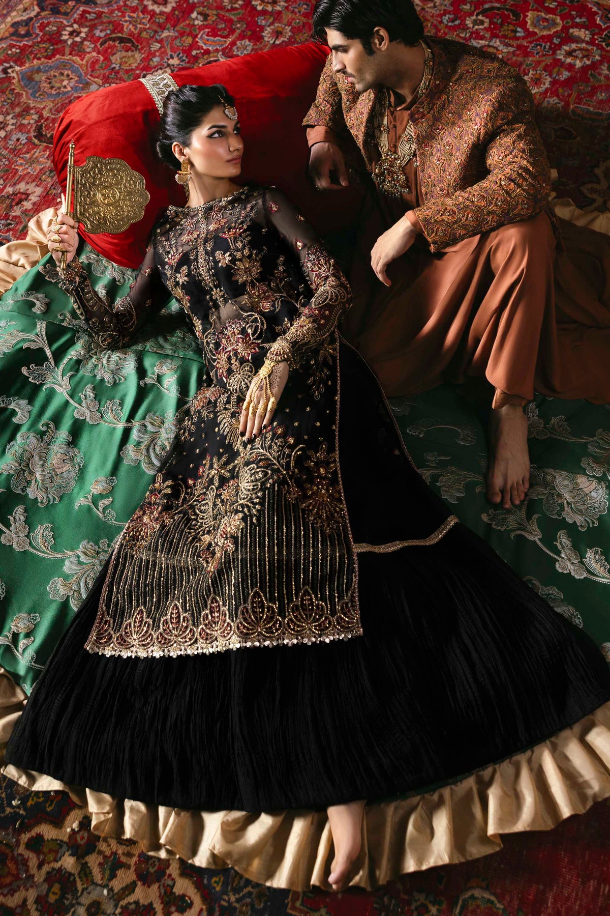 Akbar Aslam Mehtab organza formal suit, photo 6
