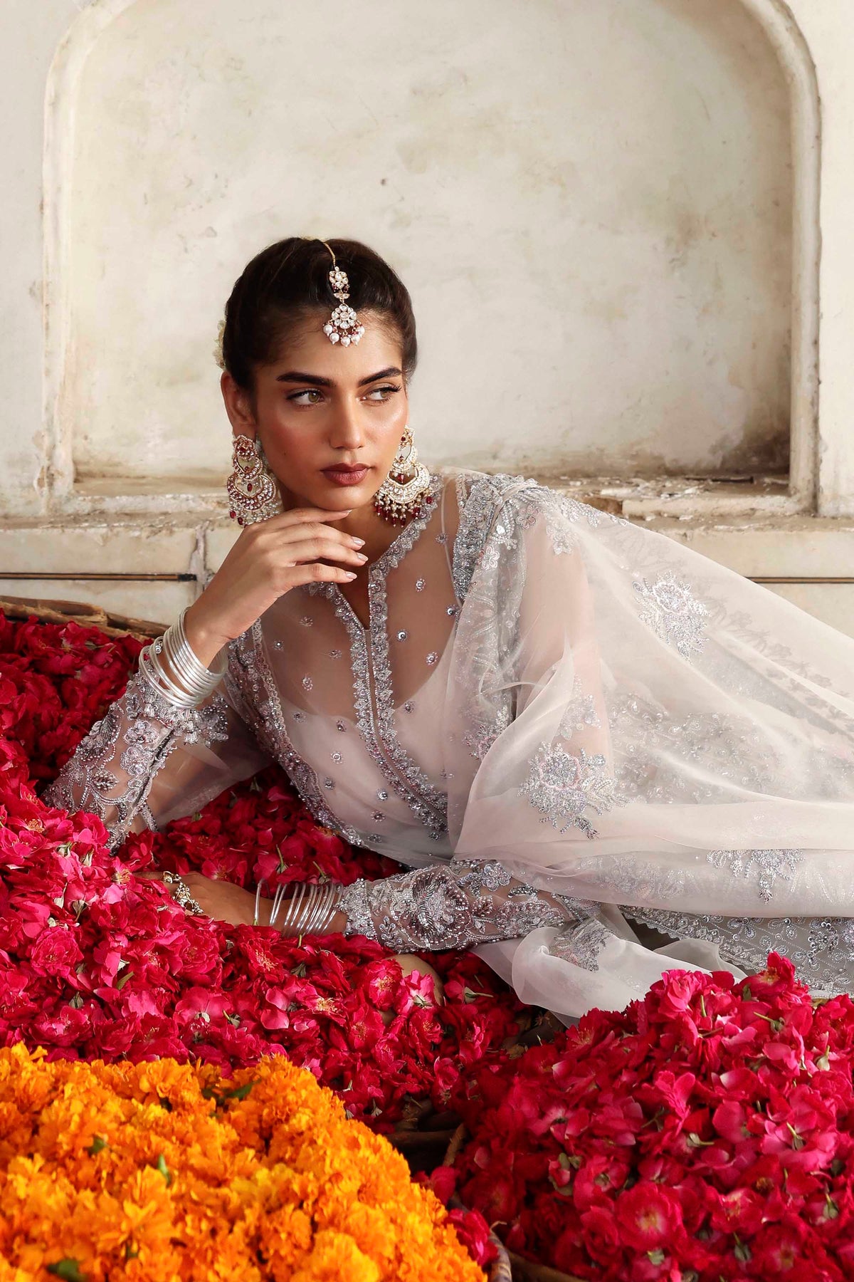 Akbar Aslam Safina organza formal shirt and lehenga, photo 6