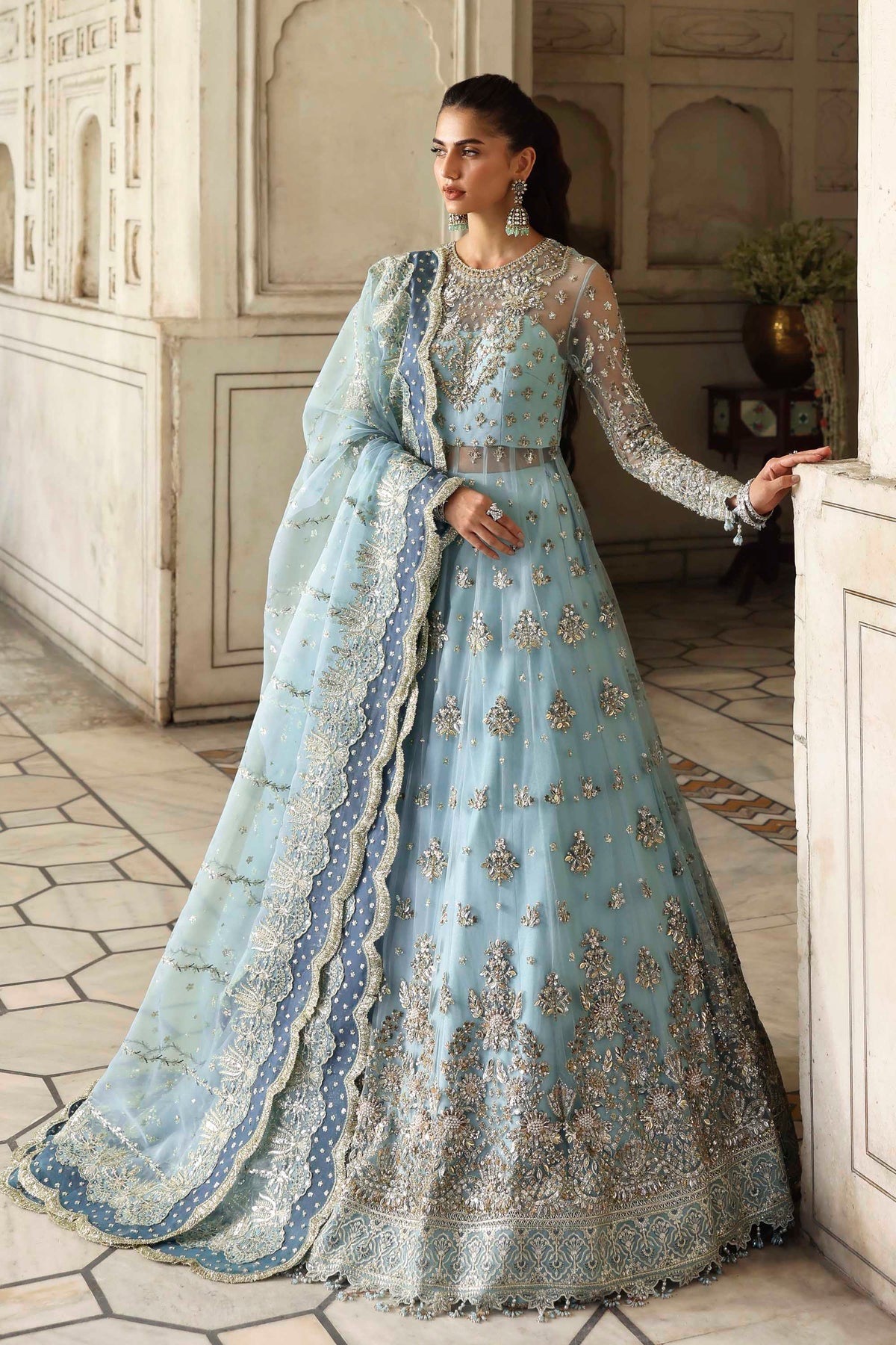 Akbar Aslam Rumul net formal maxi, photo 3