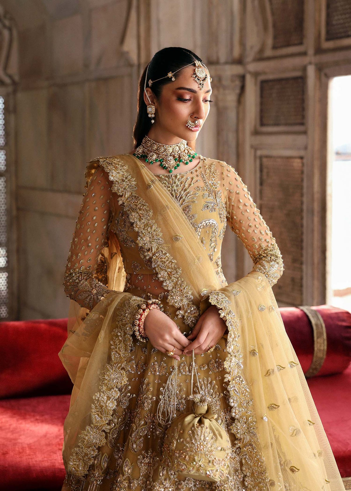Akbar Aslam Gulnaz net bridal lehenga choli, photo 2