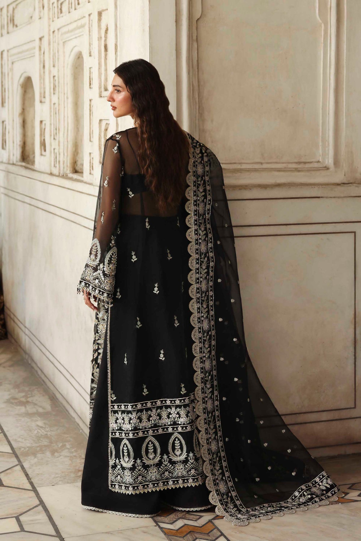 Akbar Aslam Siyahgul organza formal suit, photo 5
