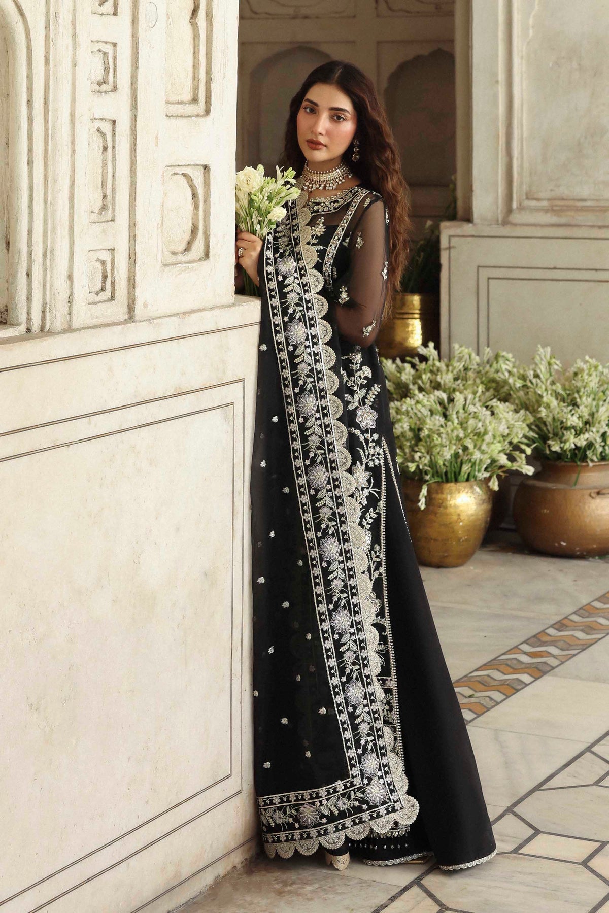 Akbar Aslam Siyahgul organza formal suit, photo 5