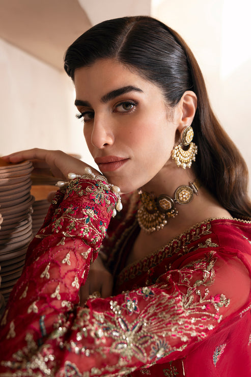 Emaan Adeel | Clay Couture | CARMINE -  Emaan Adeel Ladies Clothes - Original Designer Dress - House of Maryam
