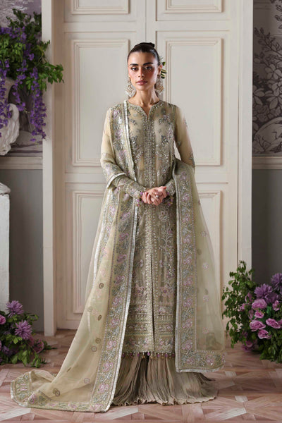 Akbar Aslam Obsidian organza formal shirt and sharara