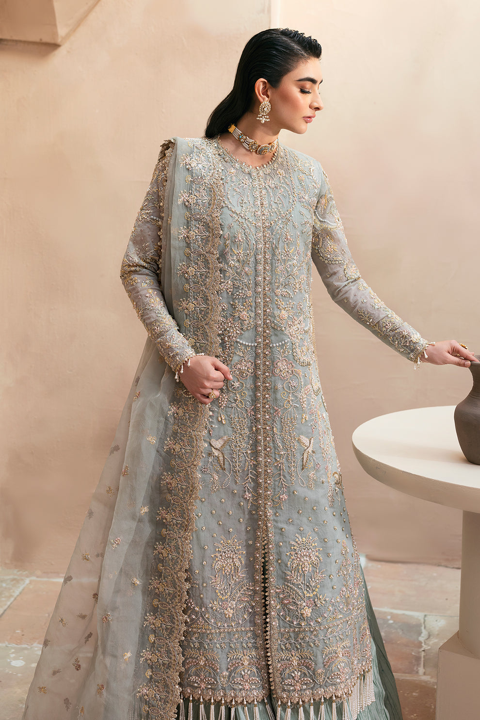 Emaan Adeel | Clay Couture | SILVELLA -  Emaan Adeel Ladies Clothes - Original Designer Dress - House of Maryam